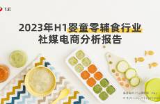 2023年H1婴童零辅食行业社媒电商分析报告