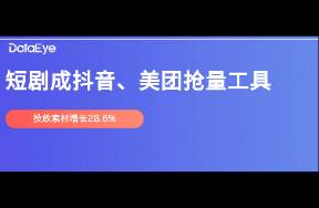 投放增长28.67，抖音双11获量靠短剧？美团也在投！