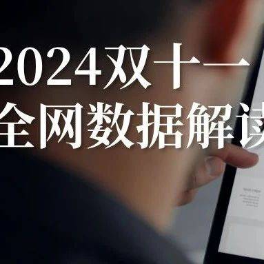 2024年双十一全网销售数据解读