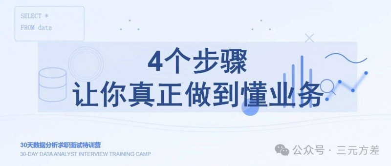 分析不够深入？4个步骤让你真正做到懂业务